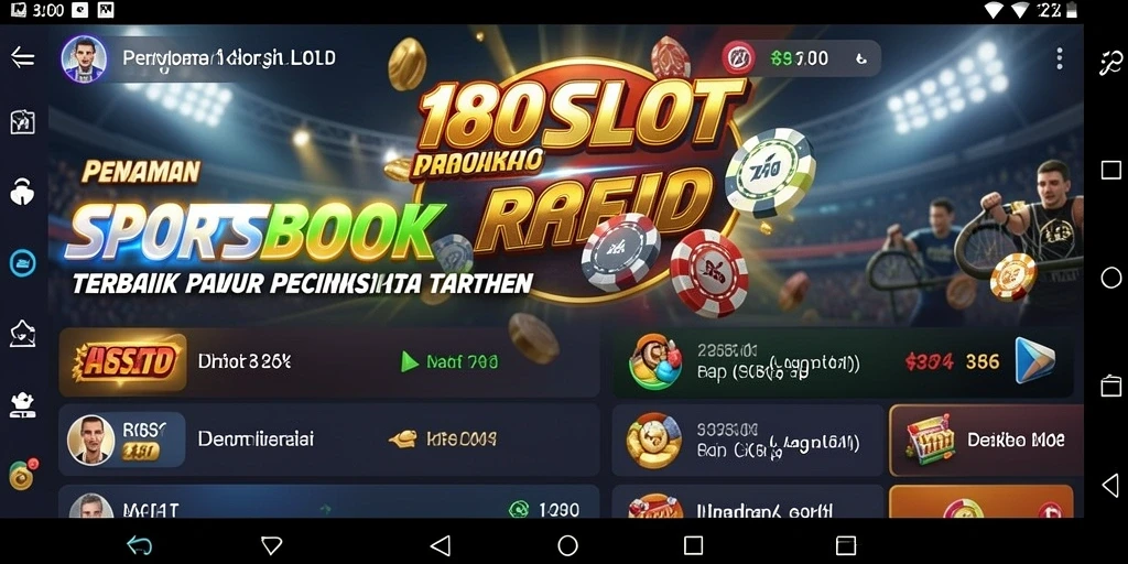 Tampilan gameplay Sportsbook yang menarik dan interaktif.