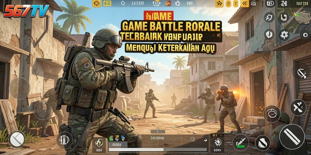 Gameplay seru dalam 567TV dengan pertempuran Battle Royale.