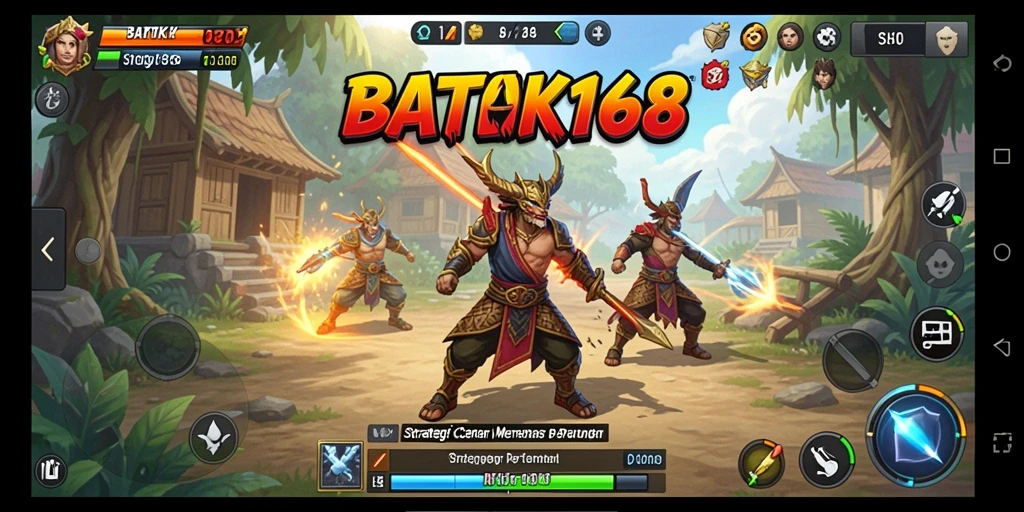 Tampilan gameplay yang mendebarkan dari BATIK168.
