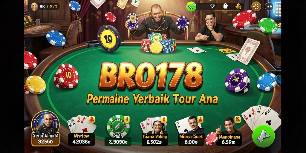 Screenshot utama BRO178 menampilkan gameplay Kasino yang seru dan menegangkan.