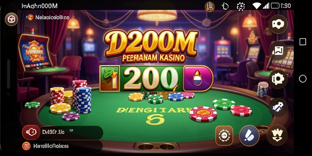 Tampilan gameplay menarik dari D200M yang siap menghibur.