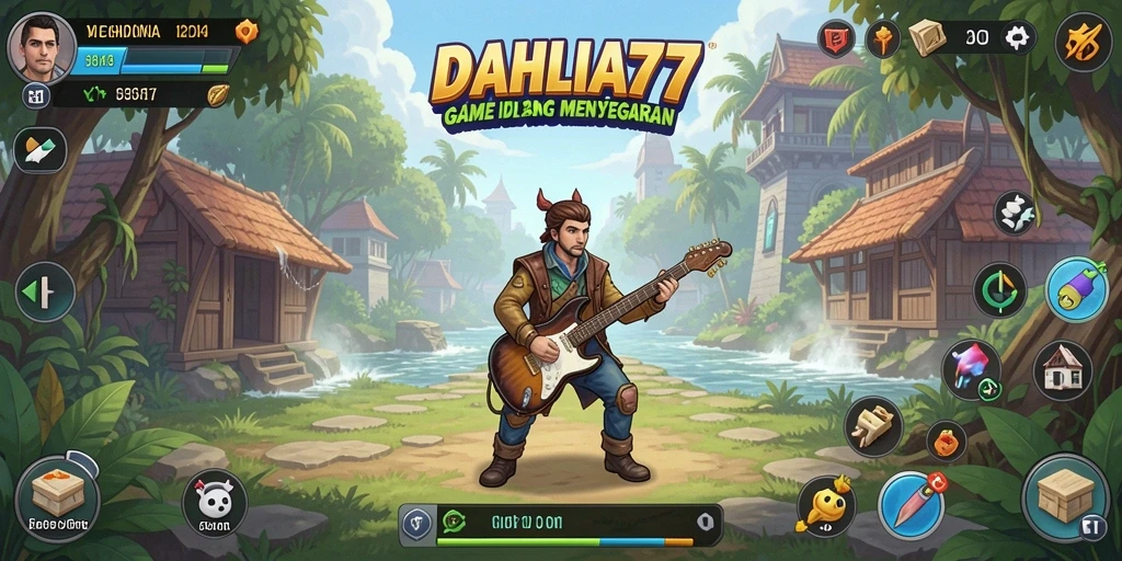 Tampilan gameplay DAHLIA77 menampilkan kemajuan dan strateginya.