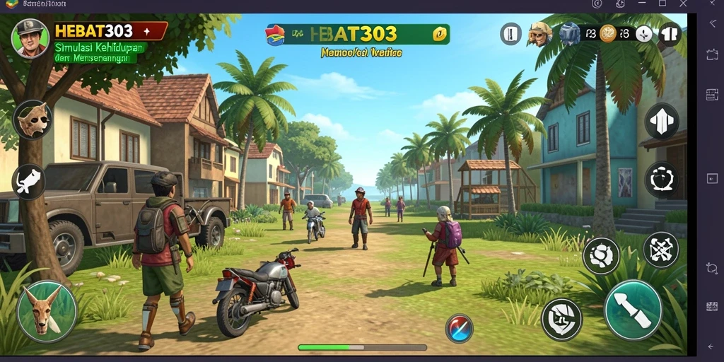 Gameplay HEBAT303 menampilkan interaksi sosial yang dinamis dan grafis menarik.