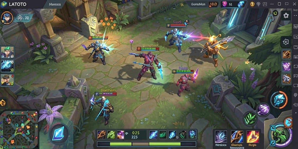 Tampilan gameplay LATOTO yang menegangkan dan penuh aksi.