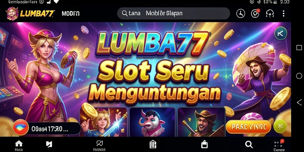 Tampilan gameplay menarik dari LUMBA77 dengan slot yang beragam.