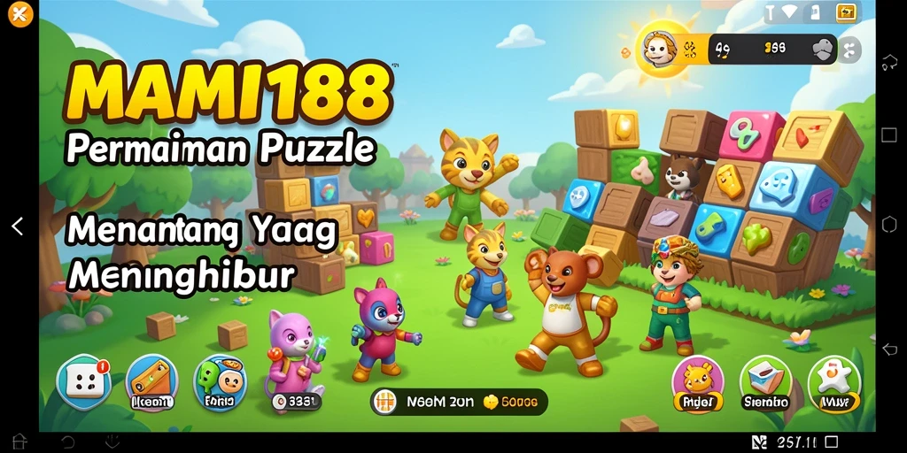 Screenshot MAMI188 menampilkan gameplay seru dalam menyelesaikan puzzle.