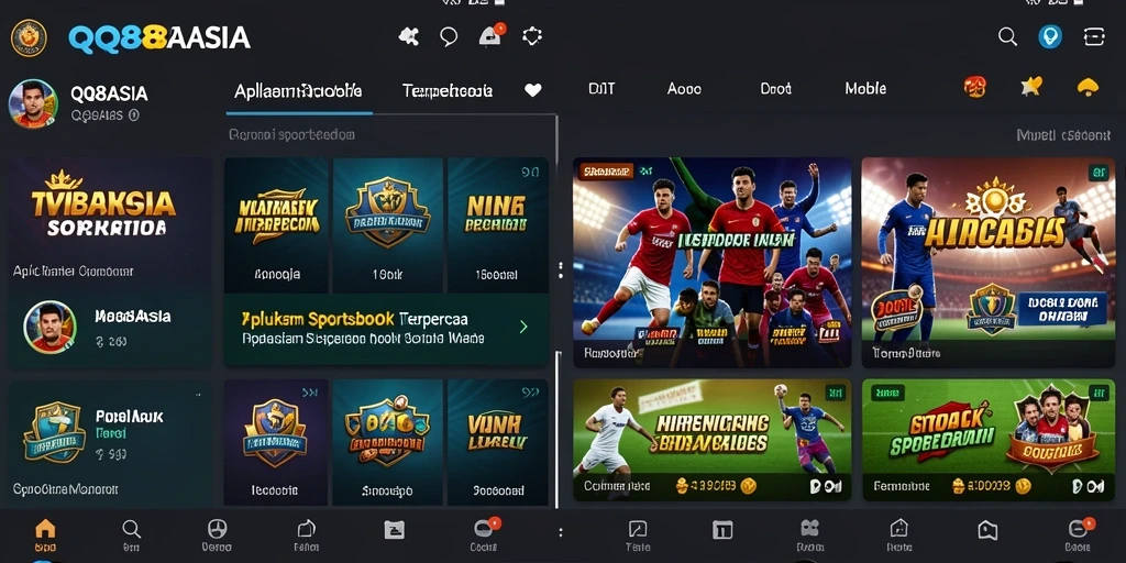 Tampilan gameplay Sportsbook QQ88ASIA yang menarik dan interaktif.