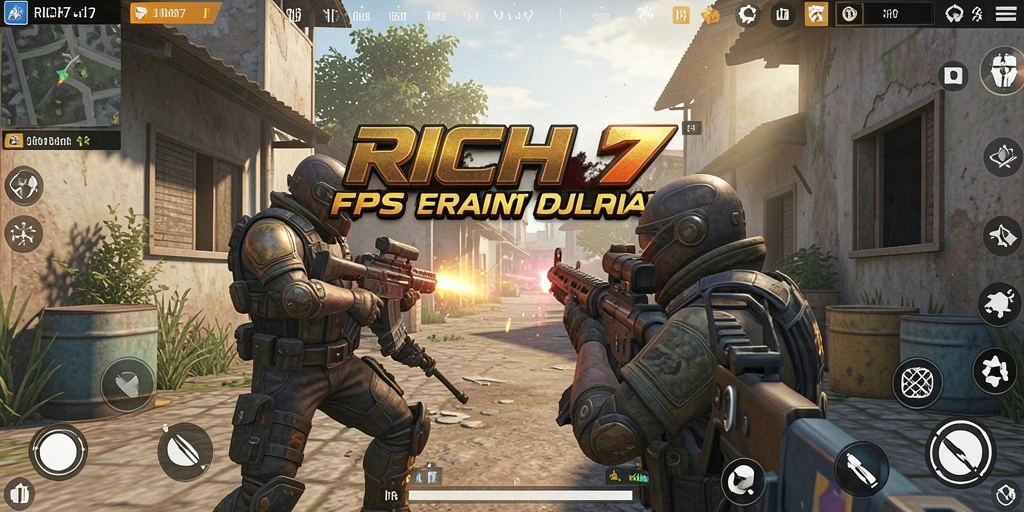 Tangkapan layar dari pertarungan seru dalam RICH7.