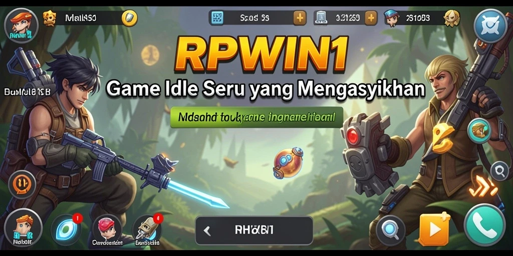 Screenshot RPWIN1 menunjukkan gameplay seru saat karakter mengumpulkan sumber daya.