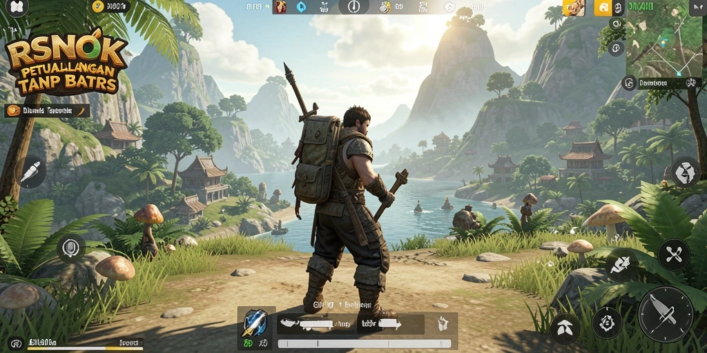 Tangkapan layar gameplay RSNOK yang menarik di dunia terbuka.