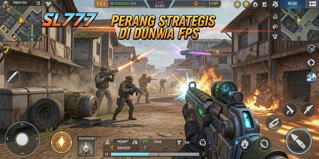 Tampilan gameplay seru dari SL777 dengan aksi tembak-menembak.