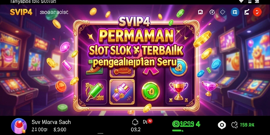 Screenshot gameplay SVIP4 menampilkan momen mendebarkan saat permainan Slot berlangsung.