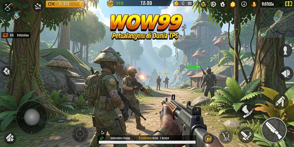Screenshot gameplay WOW99 yang menunjukkan aksi seru dalam TPS.